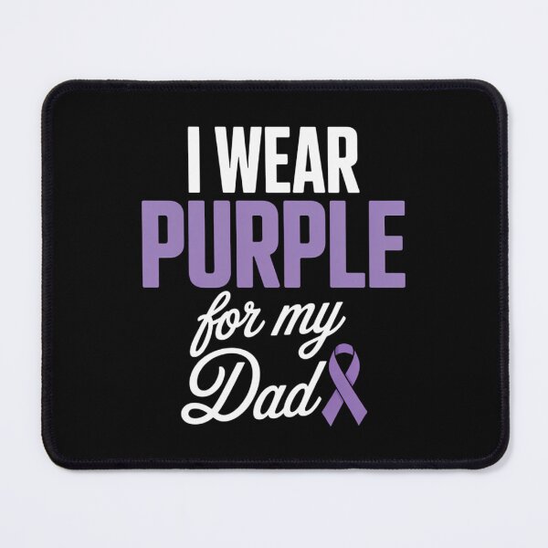 Item preview, I Wear Purple For My Dad Epilepsy Awareness Pancreatic Cancer Support Purple Ribbon designed and sold by IdunayaStore.