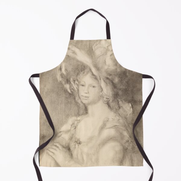 Item preview, Jeune Femme En Buste Mlle Dieterle by Pierre-Auguste Renoir: Elegant Portrait Poster designed and sold by artofuniverse.