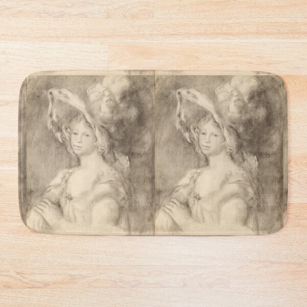 Item preview, Jeune Femme En Buste Mlle Dieterle by Pierre-Auguste Renoir: Elegant Portrait Poster designed and sold by artofuniverse.