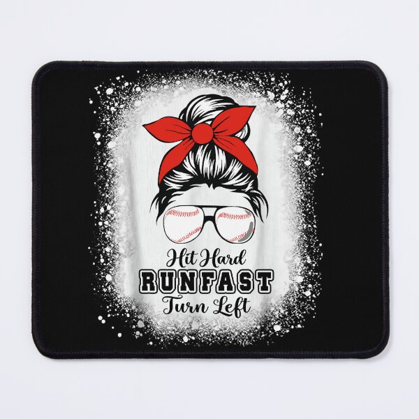 Item preview, Hit Hard Run Fast Turn Left Softball designed and sold by KIROSALS.