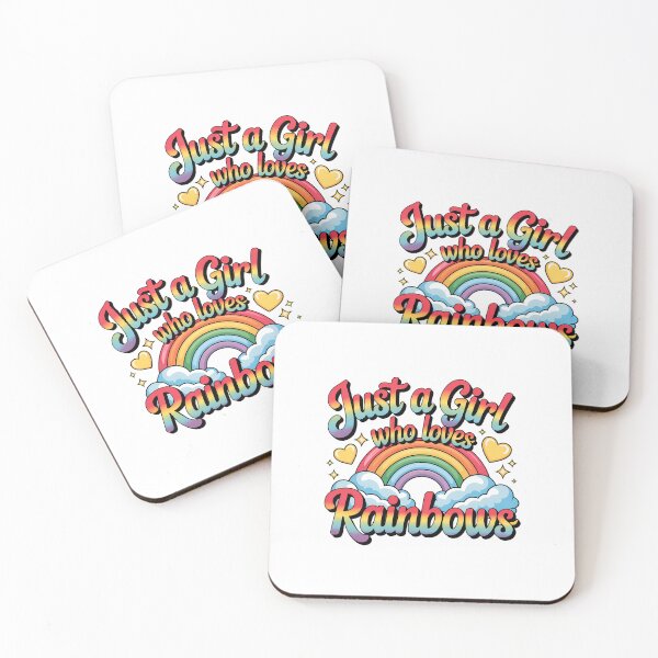 Item preview, Just a Girl Who Loves Rainbows designed and sold by DigitalDream11.