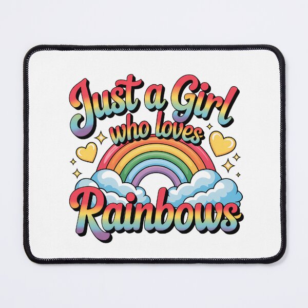 Item preview, Just a Girl Who Loves Rainbows designed and sold by DigitalDream11.