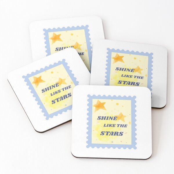 Item preview, Shine Like The Stars Blue Watercolor Celestial Art designed and sold by The Happy Mail Co.