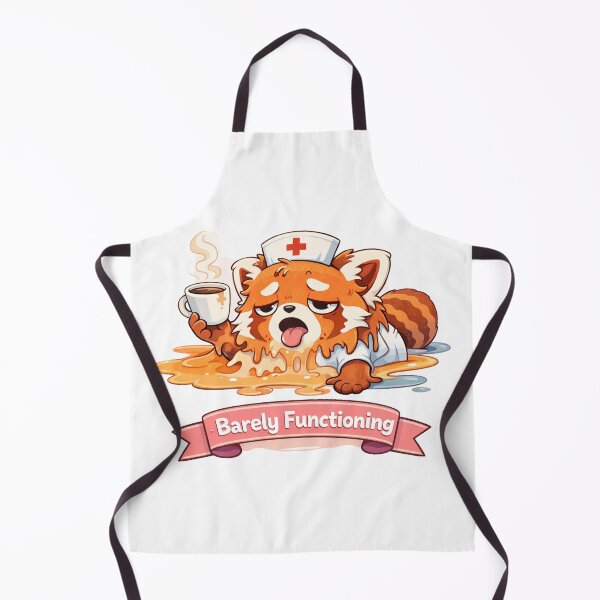 Item preview, Barely Functioning – Nurse Panda designed and sold by Creative and Humorous Arts.