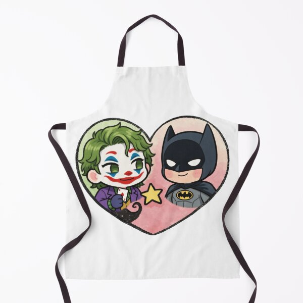 Item preview, Cute Batman & Joker Heart Chibi DC Fan Art designed and sold by Reyxava.