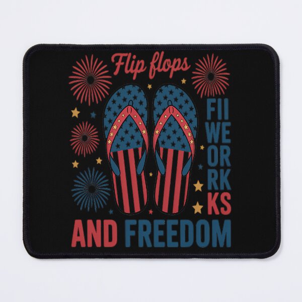 Item preview, Flip Flops Fireworks & Freedom American Flag Summer designed and sold by TeamLequid.