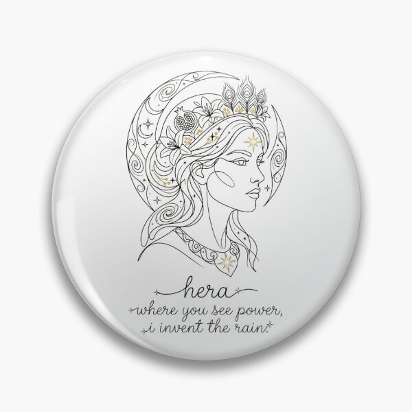 Item preview, Hera Queen Goddess Minimalist One-Line Art with Quote & Name designed and sold by Siriusvibes.