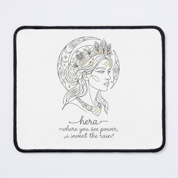 Item preview, Hera Queen Goddess Minimalist One-Line Art with Quote & Name designed and sold by Siriusvibes.