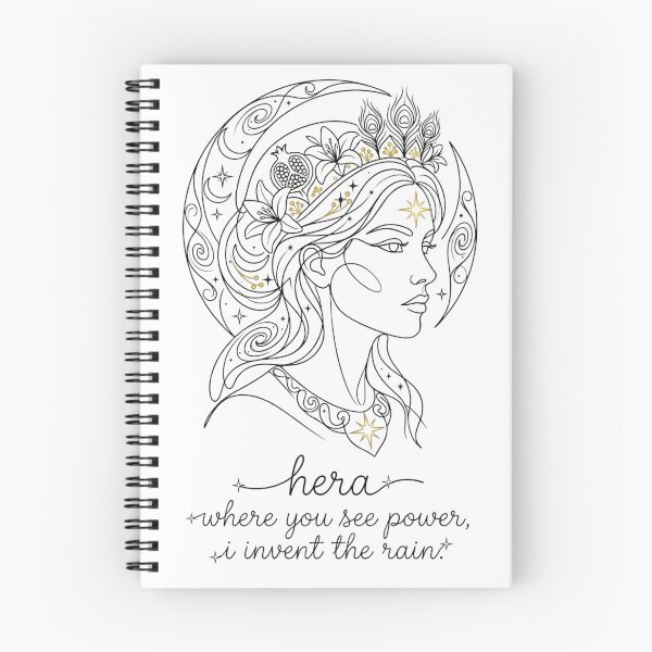 Item preview, Hera Queen Goddess Minimalist One-Line Art with Quote & Name designed and sold by Siriusvibes.