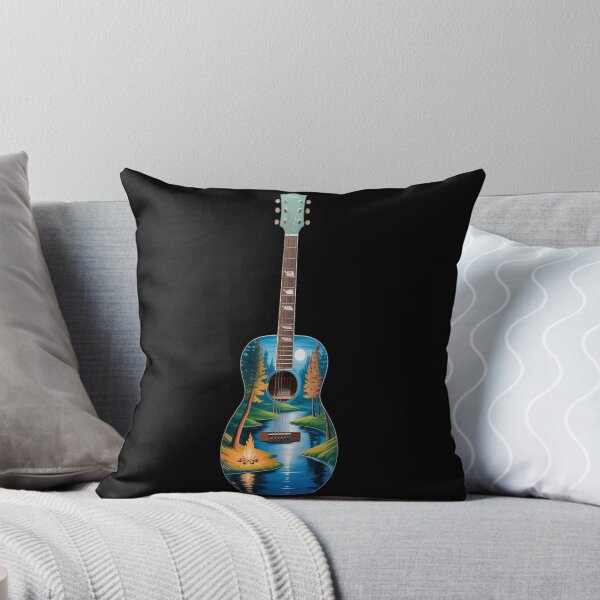 Item preview, Guitar Lake Reflections Forest Pine Tree Moon Camp Guitarist (3) designed and sold by orlodrake.