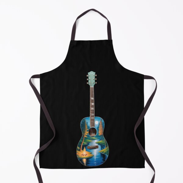 Item preview, Guitar Lake Reflections Forest Pine Tree Moon Camp Guitarist (3) designed and sold by orlodrake.