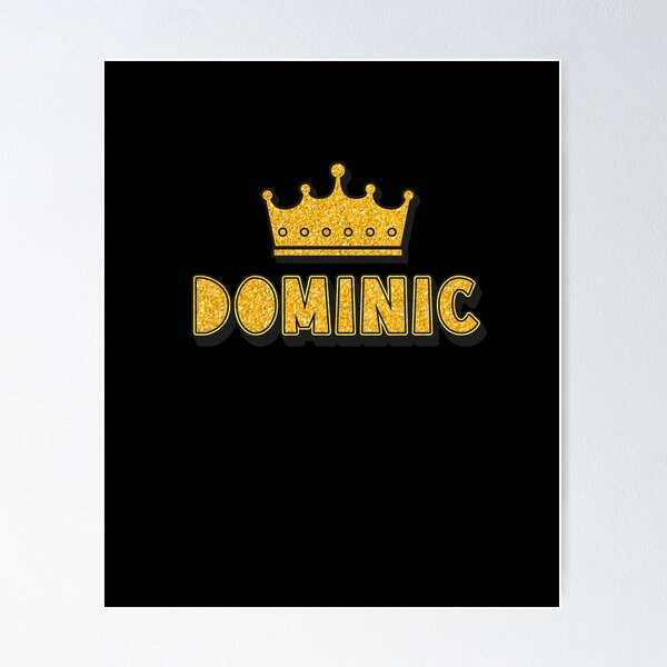 Item preview, Dominic Personalized Name With Crown - Cool & Funny Custom Gift for Men and Boys designed and sold by Oussinc.