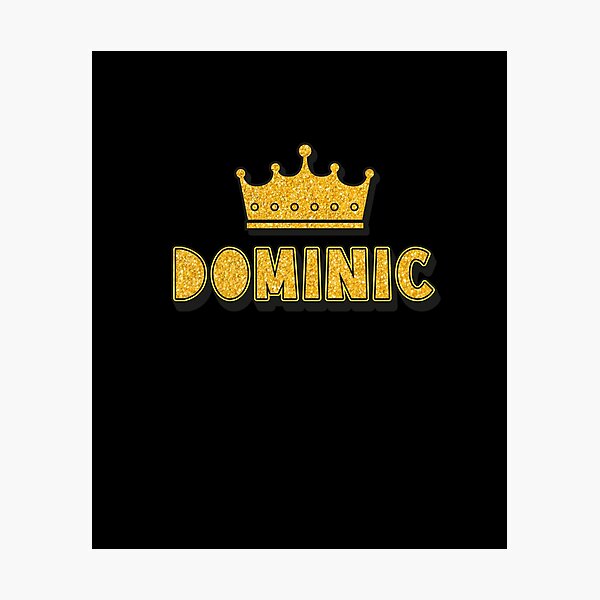 Item preview, Dominic Personalized Name With Crown - Cool & Funny Custom Gift for Men and Boys designed and sold by Oussinc.