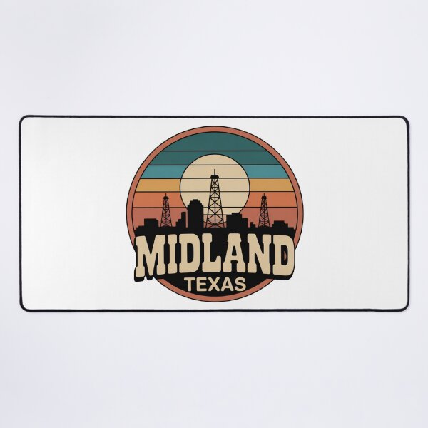 Item preview, Midland Texas: Retro Sunset Oilfield Scene designed and sold by CircinusStore.