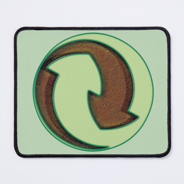 Item preview, Eco-friendly recycling symbol, plant textures designed and sold by Alan-David.