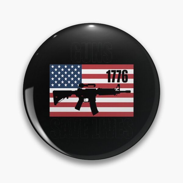 Item preview, GUNS SAVE LIVES, AR15 AMERICAN FLAG, FREEDOM 1776 designed and sold by orlodrake.