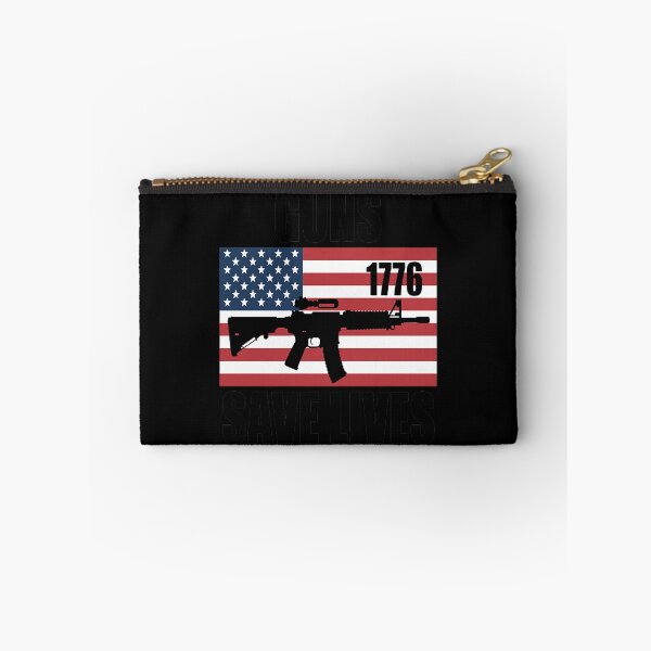 Item preview, GUNS SAVE LIVES, AR15 AMERICAN FLAG, FREEDOM 1776 designed and sold by orlodrake.