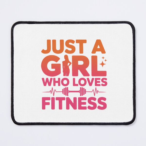 Item preview, Just a Girl Who Loves Fitness designed and sold by DigitalDream11.