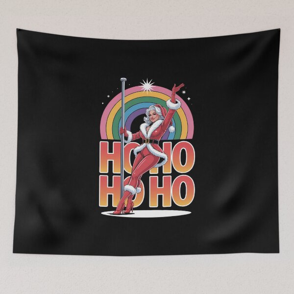 Item preview, Ho Ho Ho Drag Queen Santa Claus LGBT Christmas designed and sold by FaithAbbott.