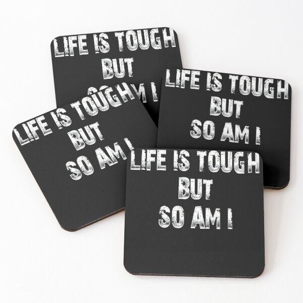 Item preview, Life Is Tough Metal Tee - Motivation designed and sold by MaitahArt.
