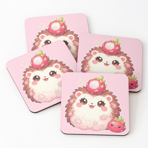 Item preview, Kawaii Dragon Fruit Hedgehog designed and sold by The sticker haven.
