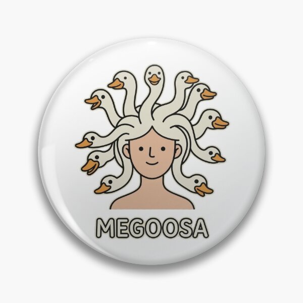 Item preview, Megoosa – Funny Goose Medusa Pun | Cute Mythology Goose Cartoon designed and sold by aiqdelicia.
