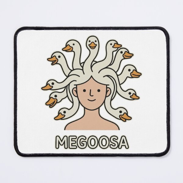 Item preview, Megoosa – Funny Goose Medusa Pun | Cute Mythology Goose Cartoon designed and sold by aiqdelicia.