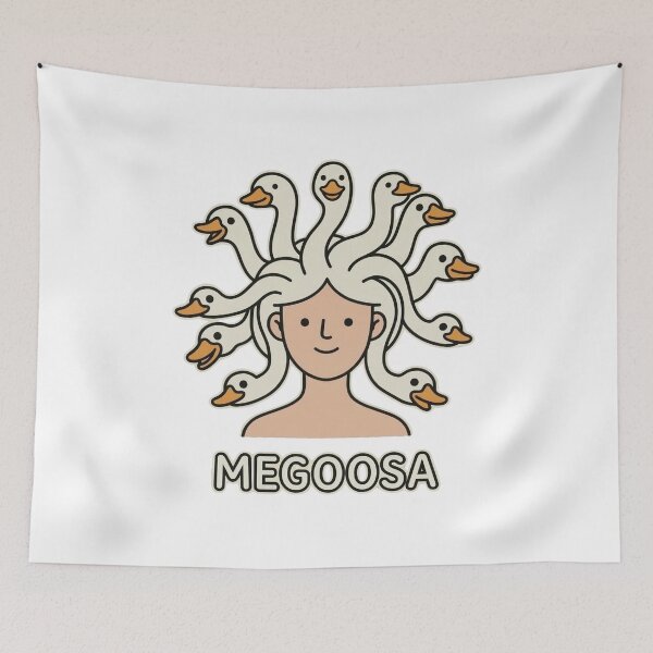 Item preview, Megoosa – Funny Goose Medusa Pun | Cute Mythology Goose Cartoon designed and sold by aiqdelicia.
