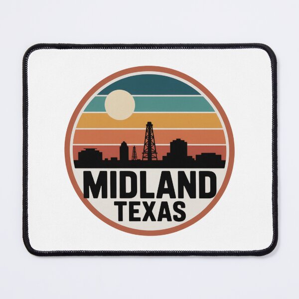 Item preview, Midland Texas: Vintage Sunset Oilfield Skyline designed and sold by CircinusStore.