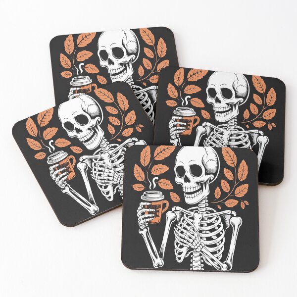 Item preview, Halloween Skeleton Pumpkin Spice Latte designed and sold by orlodrake.
