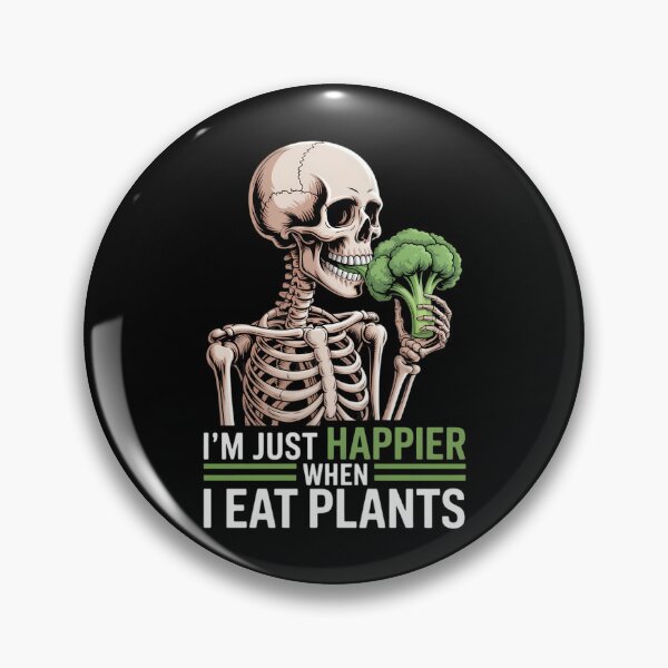 Item preview, I'm Just Happier When I Eat Plants Broccoli Veggie Vegan designed and sold by FaithAbbott.