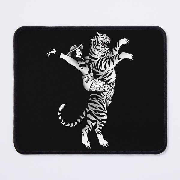 Item preview, Tattooed Tiger Cowgirl Pinup Aesthetic designed and sold by wunuhrhzjx25.