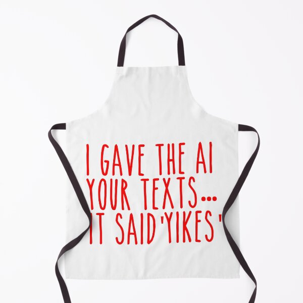 Item preview, AI Text Analysis Yikes - Funny Sarcastic Breakup Typography designed and sold by Mdozet.