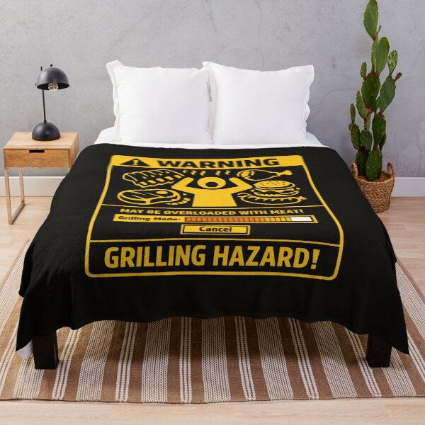 Item preview, Grilling Hazard BBQ and Grilling Warning designed and sold by SplashTastic.