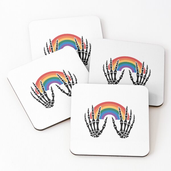 Item preview, LGBTQ Skeleton Hand Rocks Pride Rainbow Perfect Gift For Pride Month Gay Lesbian Pride Parade LGBTQ Support designed and sold by FaithAbbott.