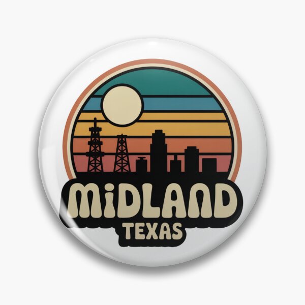 Item preview, Midland Texas: Retro Sunset Oilfield Skyline designed and sold by CircinusStore.