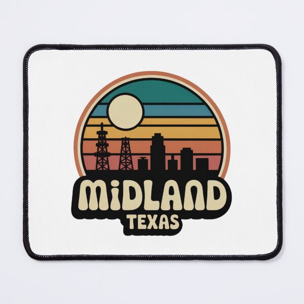 Item preview, Midland Texas: Retro Sunset Oilfield Skyline designed and sold by CircinusStore.