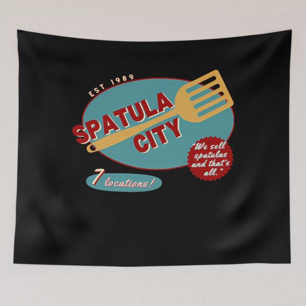 Item preview, Spatula City Logo Bluered Locations We Sell Spatulas And That's All designed and sold by Abuhosam.