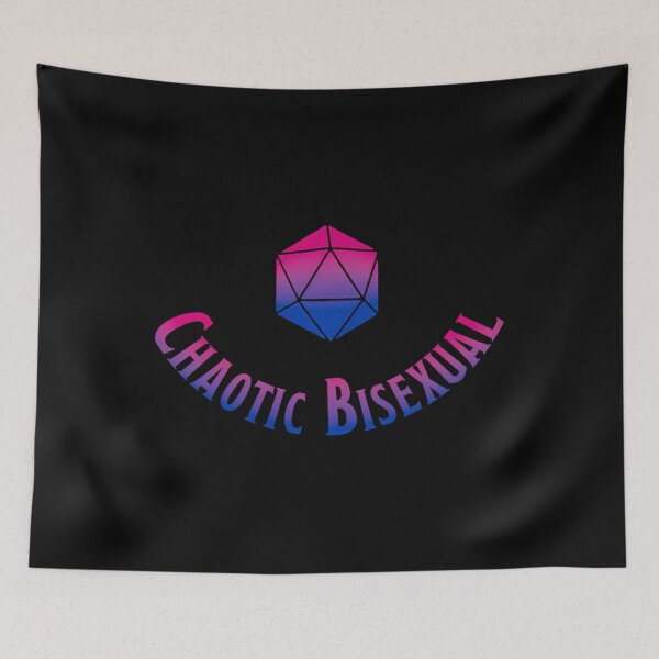 Item preview, Chaotic Bisexual Pink Blue Typography designed and sold by wunuhrhzjx25.