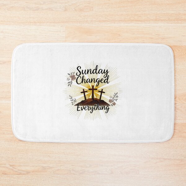 Item preview, Sunday Changed Everything – Christian Easter Resurrection Cross Faith Design designed and sold by Kingdom Warrior Tribe .