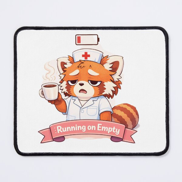 Item preview, Running on Empty – Nurse Panda designed and sold by Creative and Humorous Arts.
