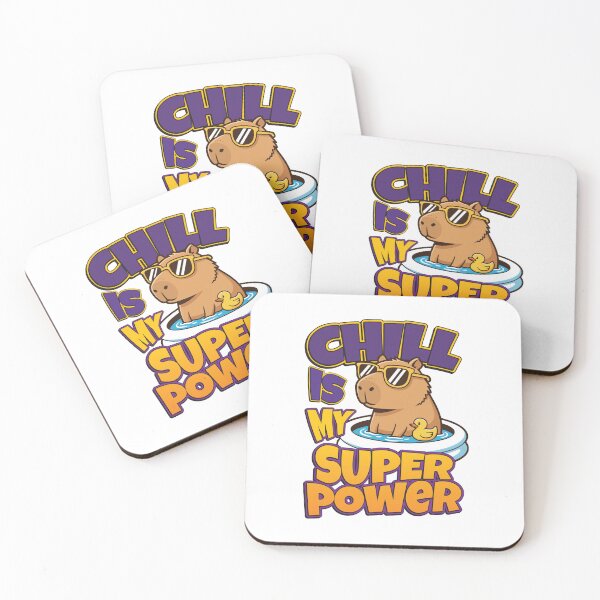 Item preview, Chill Is My Super Power Funny Capybara designed and sold by BoldInkMerch.