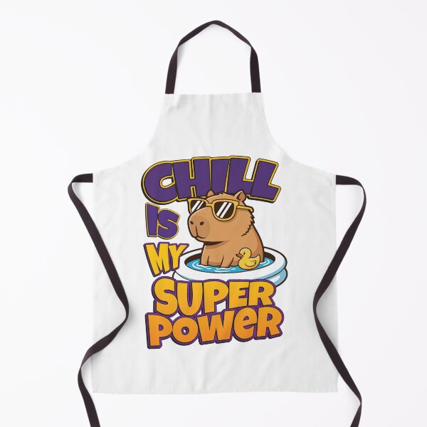 Item preview, Chill Is My Super Power Funny Capybara designed and sold by BoldInkMerch.