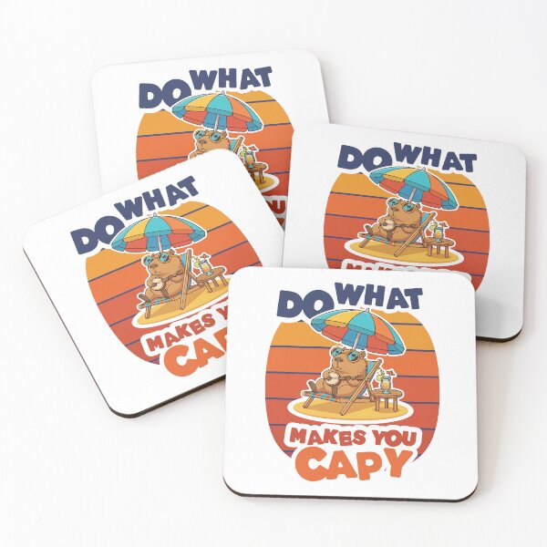 Item preview, Do What Makes You Capy Happy Funny Capybara Beach Vibes designed and sold by BoldInkMerch.