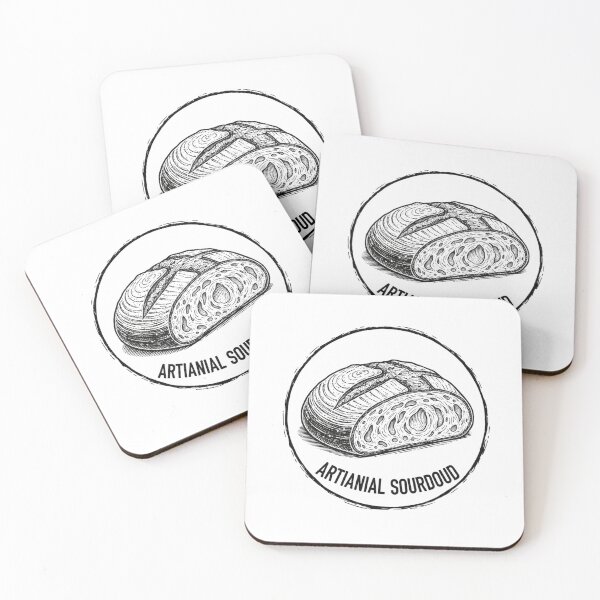 Item preview, Artisan Sourdough Loaf Woodcut Neo-Craft Art designed and sold by FiveBlessings.