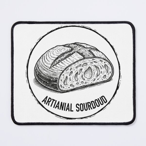 Item preview, Artisan Sourdough Loaf Woodcut Neo-Craft Art designed and sold by FiveBlessings.