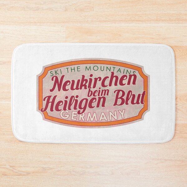 Item preview, Neukirchen beim Heiligen Blut, Germany, Bavaria, Ski, textured skiing badge designed and sold by Wanderful-roads.