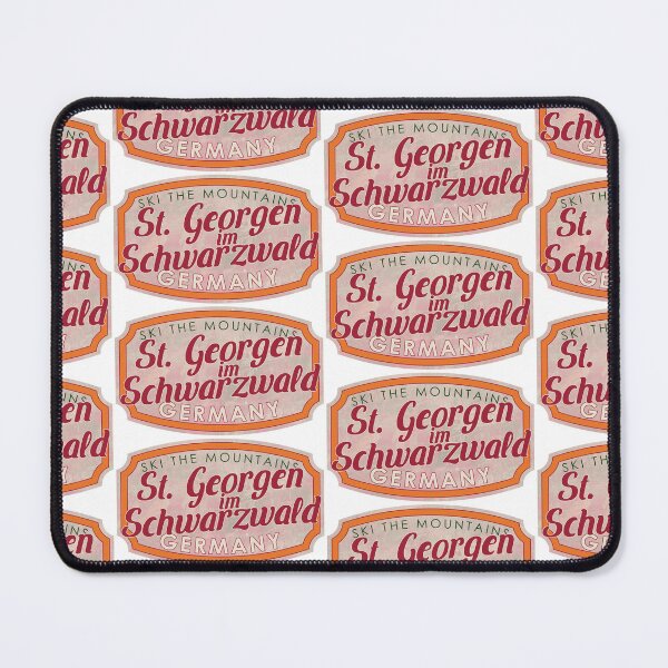 Item preview, St. Georgen im Schwarzwald, Germany, Baden-Württemberg, Ski, textured skiing badge designed and sold by Wanderful-roads.