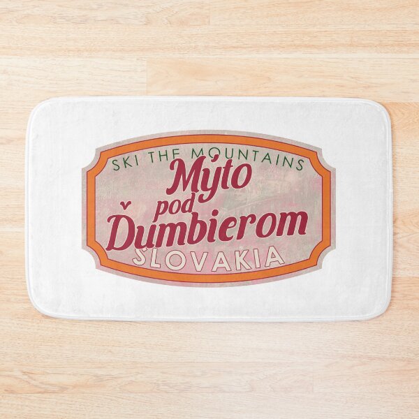Item preview, Mýto pod Ďumbierom, Slovakia, Nízke Tatry, Ski, textured skiing badge designed and sold by Wanderful-roads.