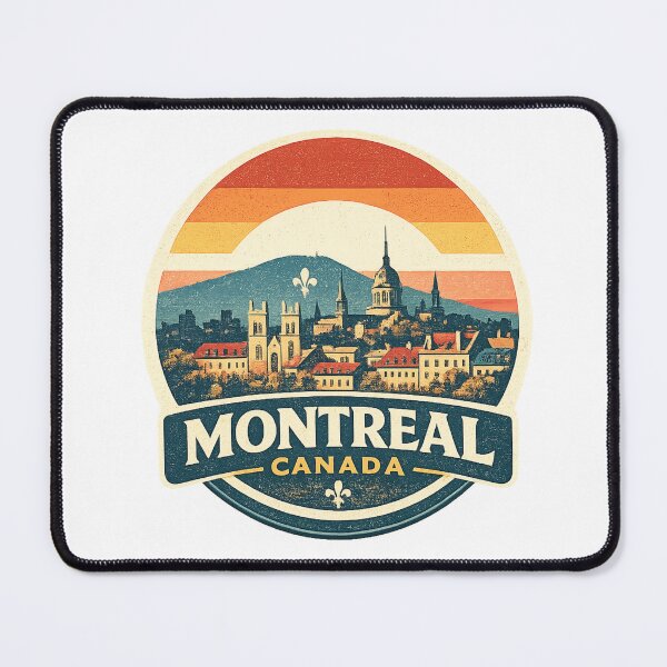 Item preview, Montreal Canada Vintage Skyline T-Shirt – Mount Royal Retro Sunset Travel Graphi designed and sold by Globalcitytees.